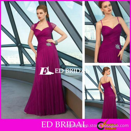 A Line Sweetheart Spaghetti Straps Ruched Bodice Pleated Skirt Tulle Evening Dresses From Dubai